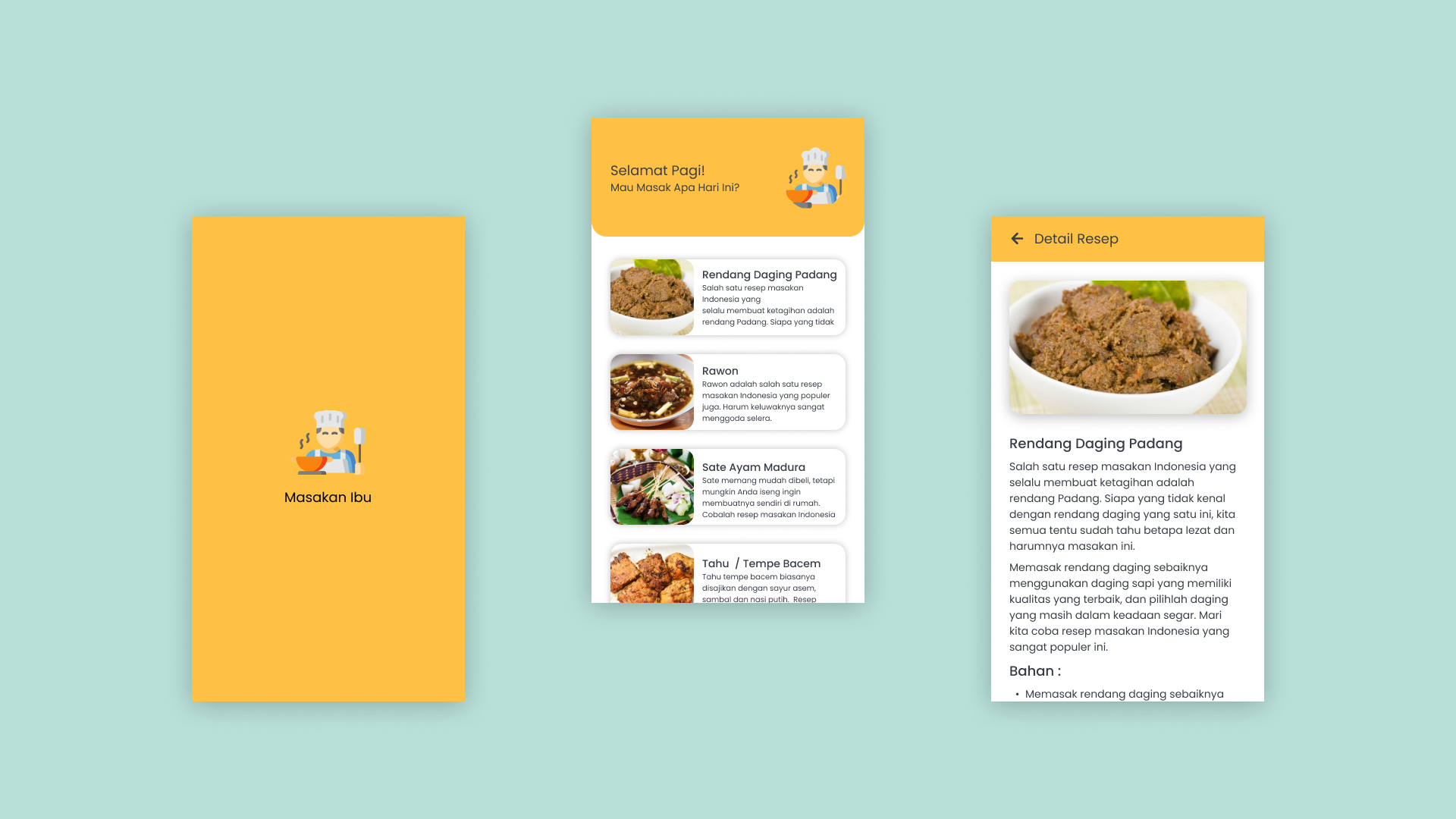 Masakan Ibu Cooking App