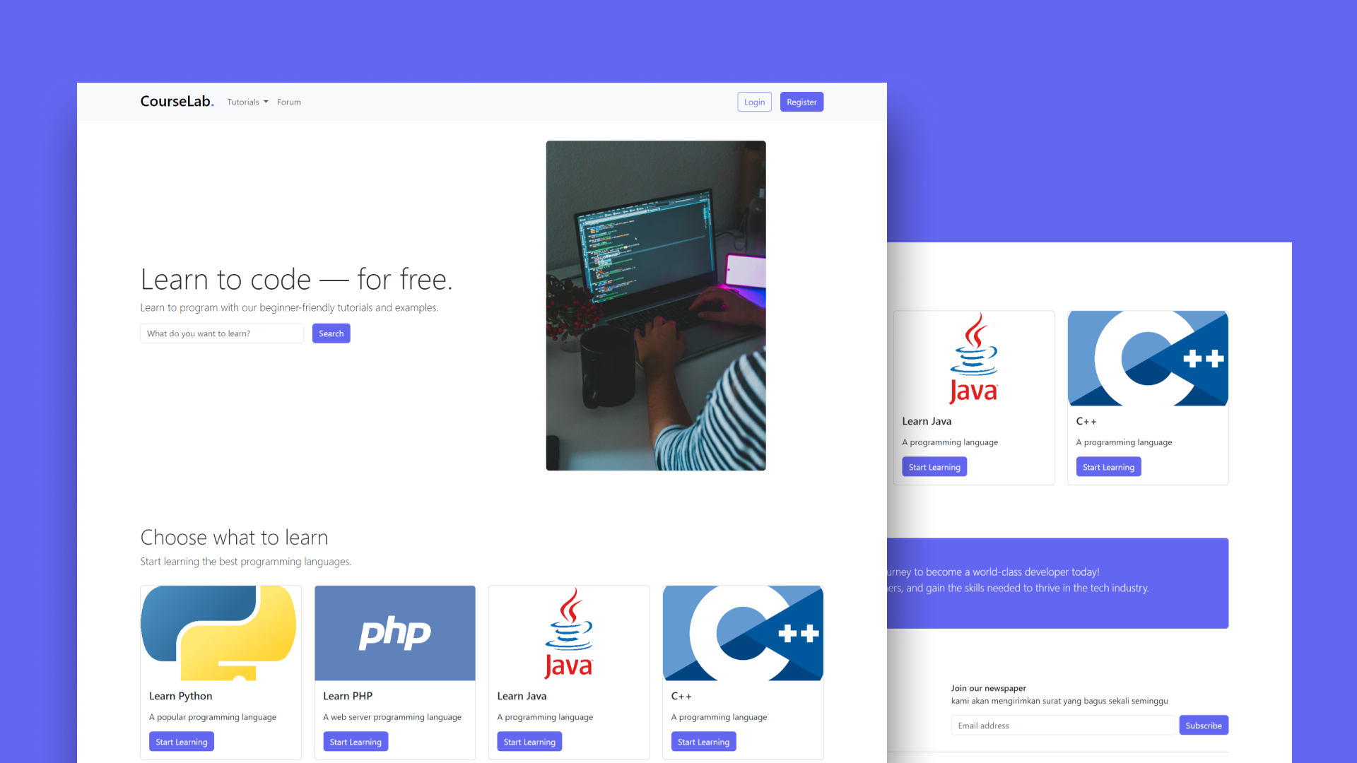 Courselab Project Screenshot
